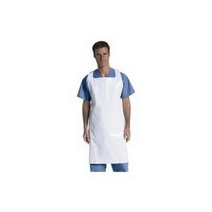 Medline Protective Polyethylene Disposable Apron White, 100CT