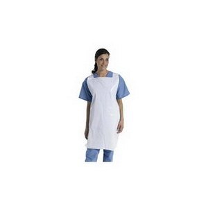 Medline Protective Polyethylene Disposable Apron White, 100CT