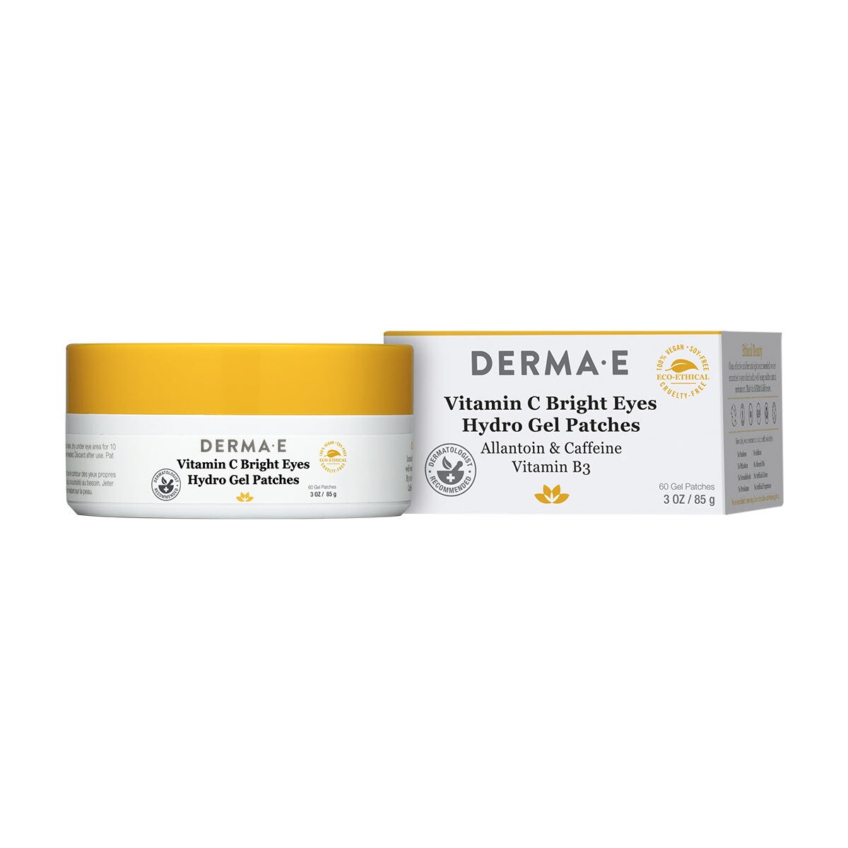 DERMA E Vitamin Bright Eyes Hydro Gel Patches, 60CT