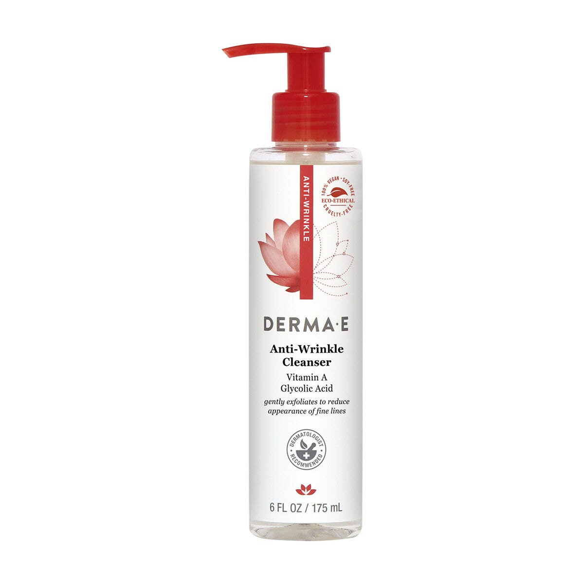 DERMA E Anti Wrinkle Cleanser, 6 OZ