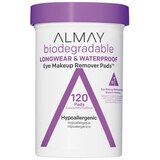 Almay Biodegradable Longwear & Waterproof Eye Makeup Remover Pads, thumbnail image 1 of 6