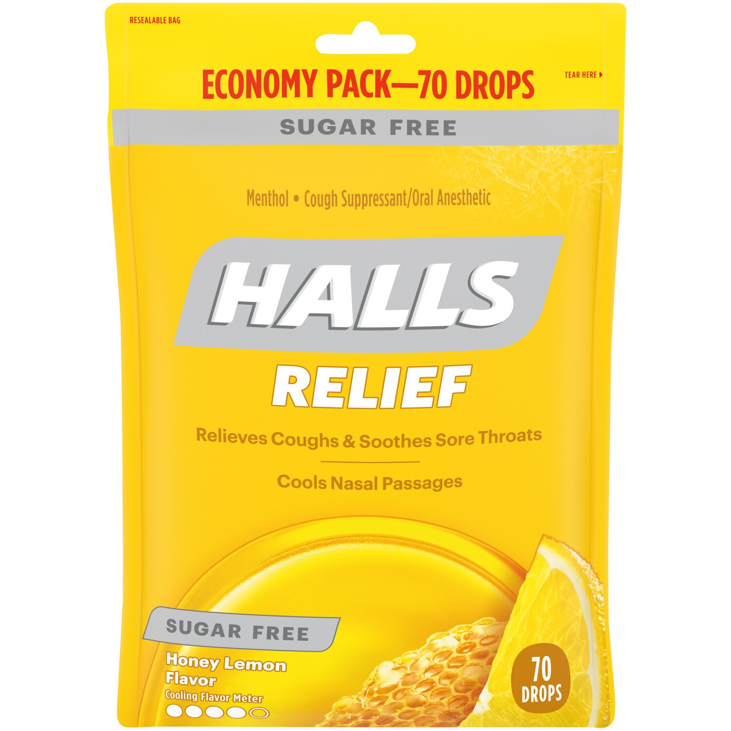 Halls Relief Sugar Free Cough Drops