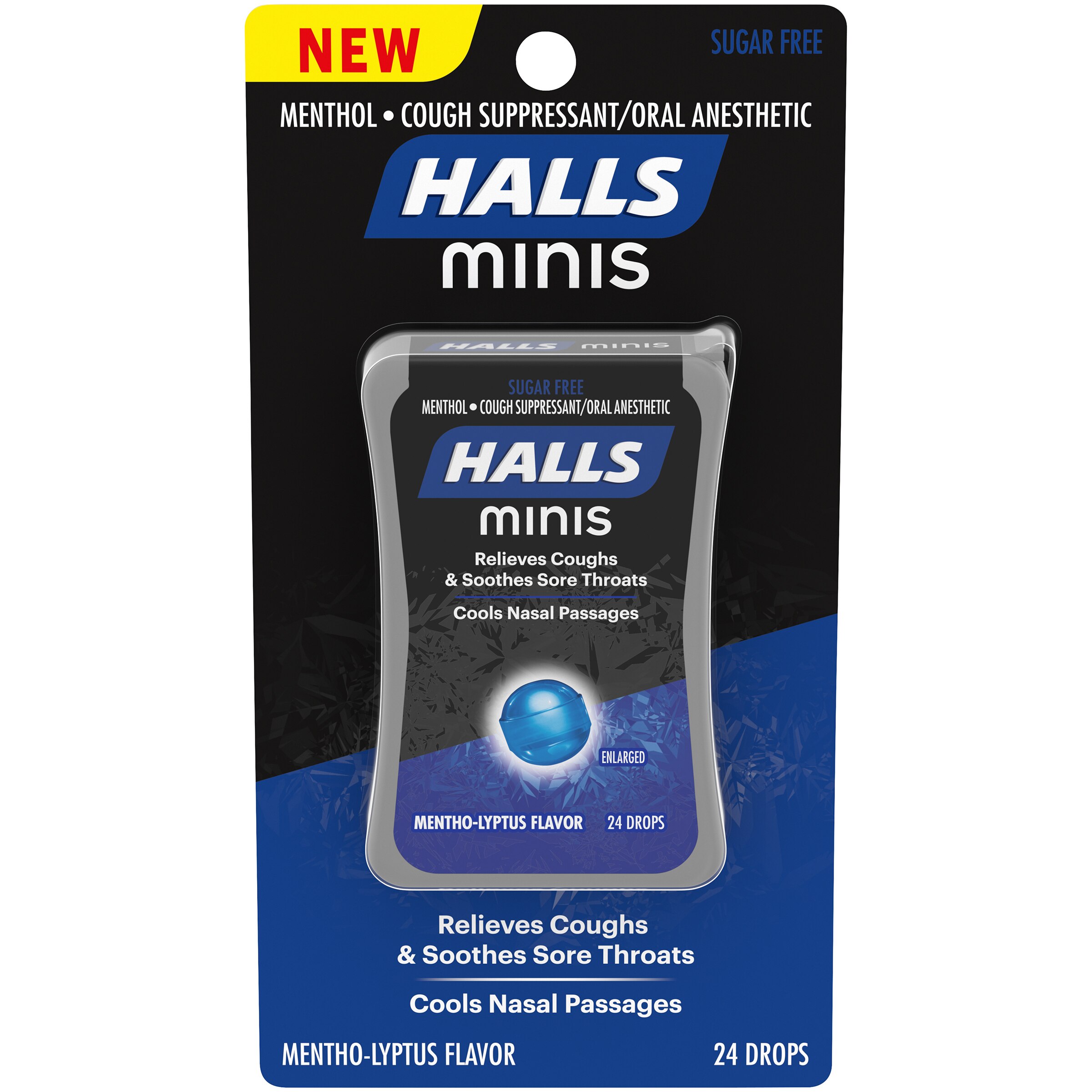 Halls Sugar Free Minis Cough Drops