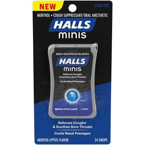 Halls Sugar Free Minis Cough Drops