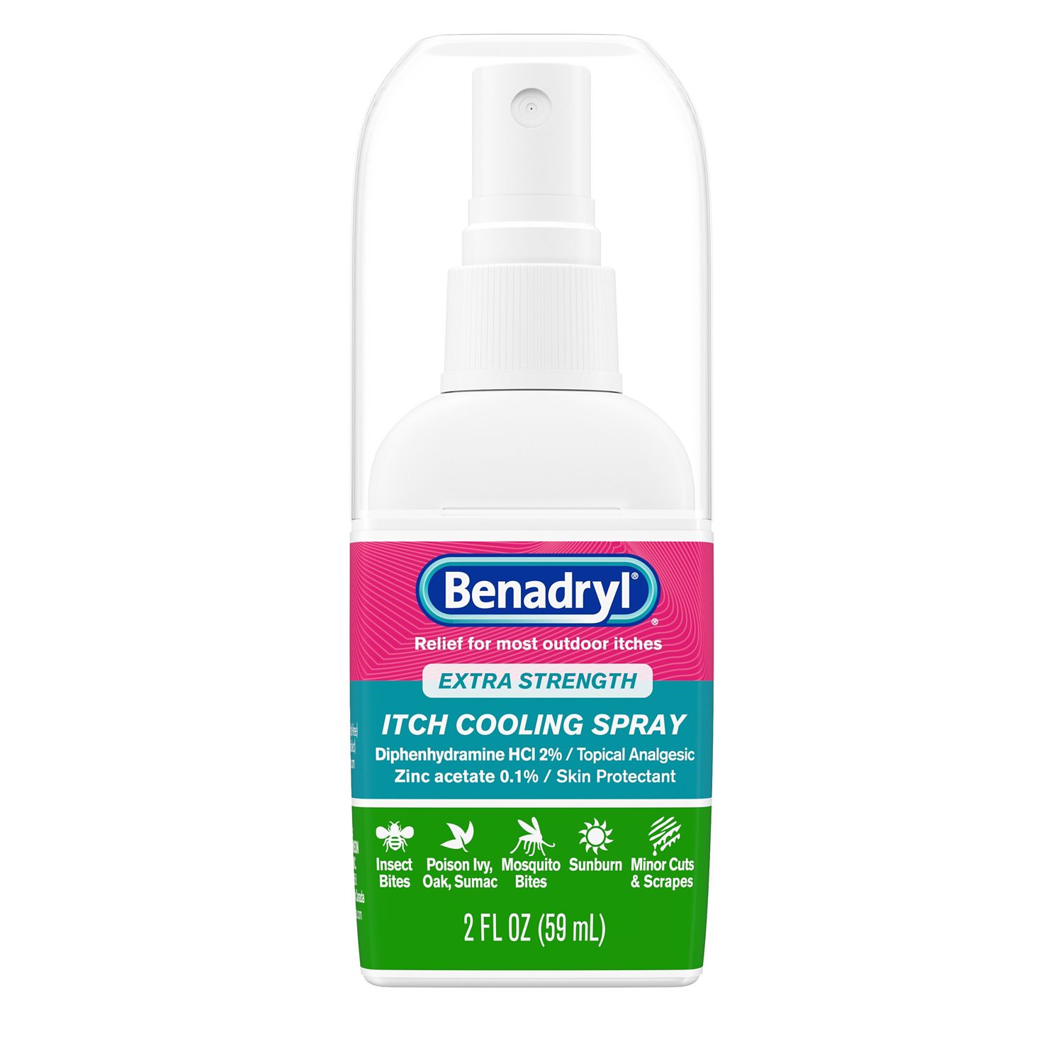 Benadryl Extra Strength Anti-Itch Cooling Spray, Travel Size