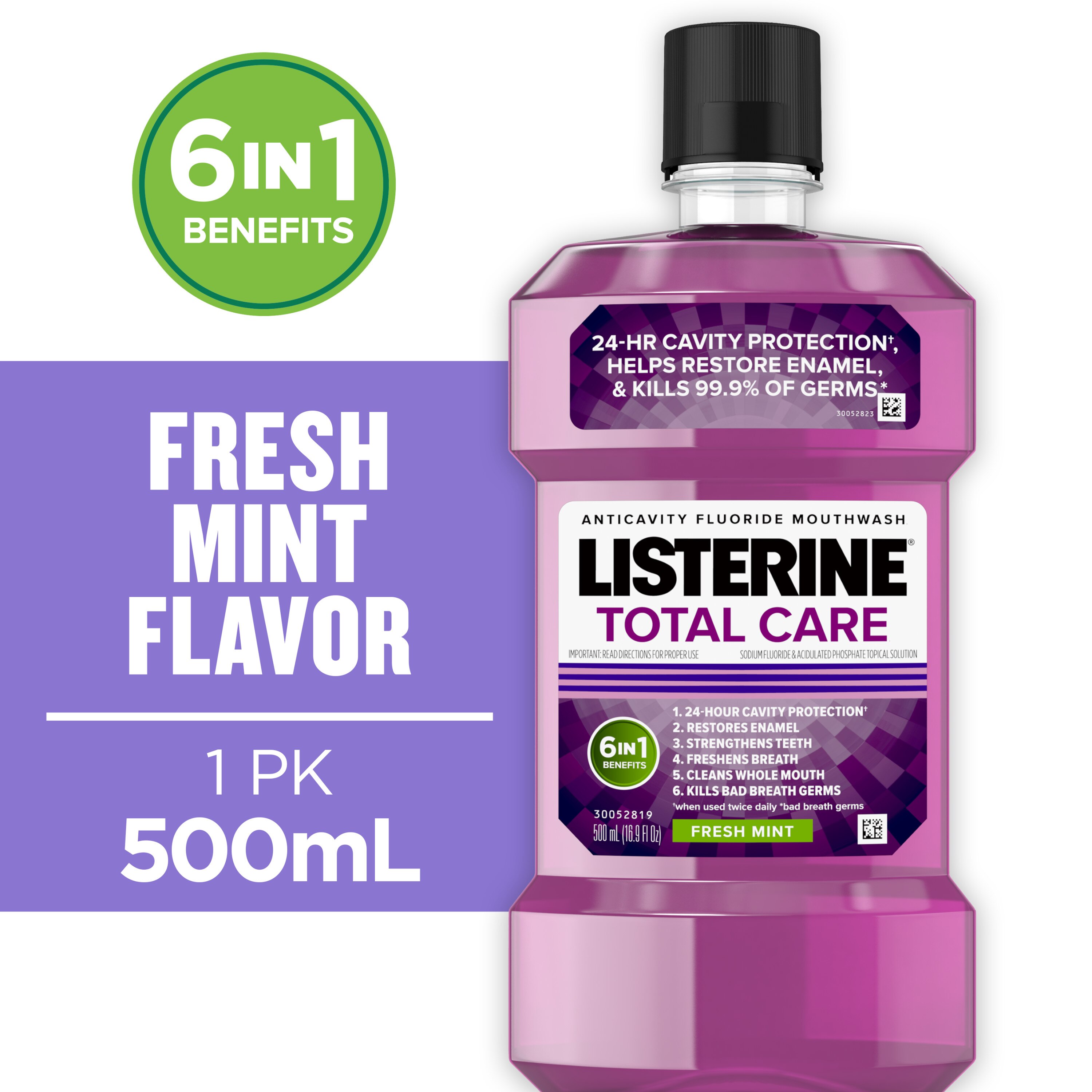 Listerine Total Care Anticavity Mouthwash, Fresh Mint