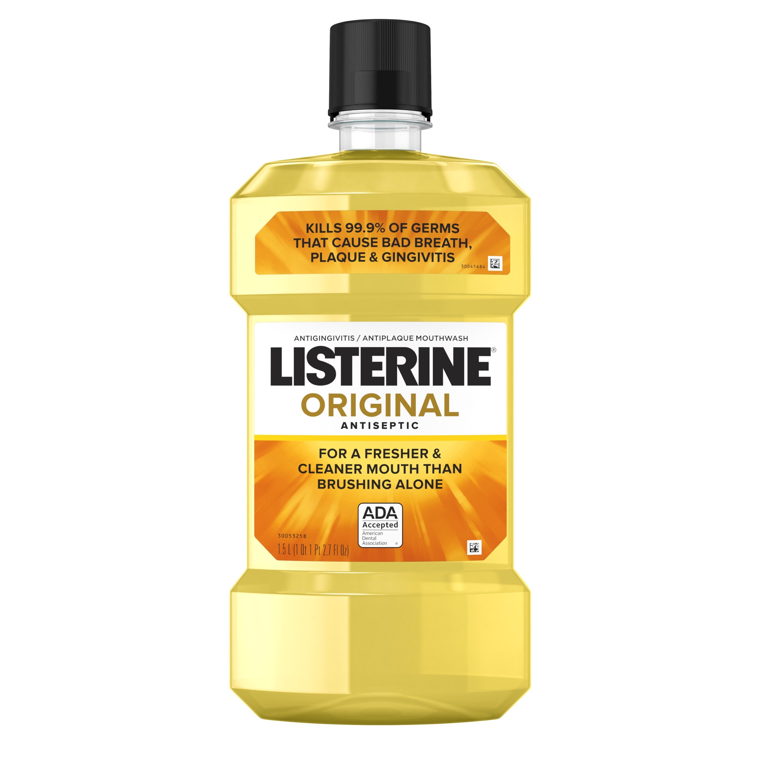 Listerine Antiseptic Mouthwash for Bad Breath, Plaque, and Gingivitis, Original