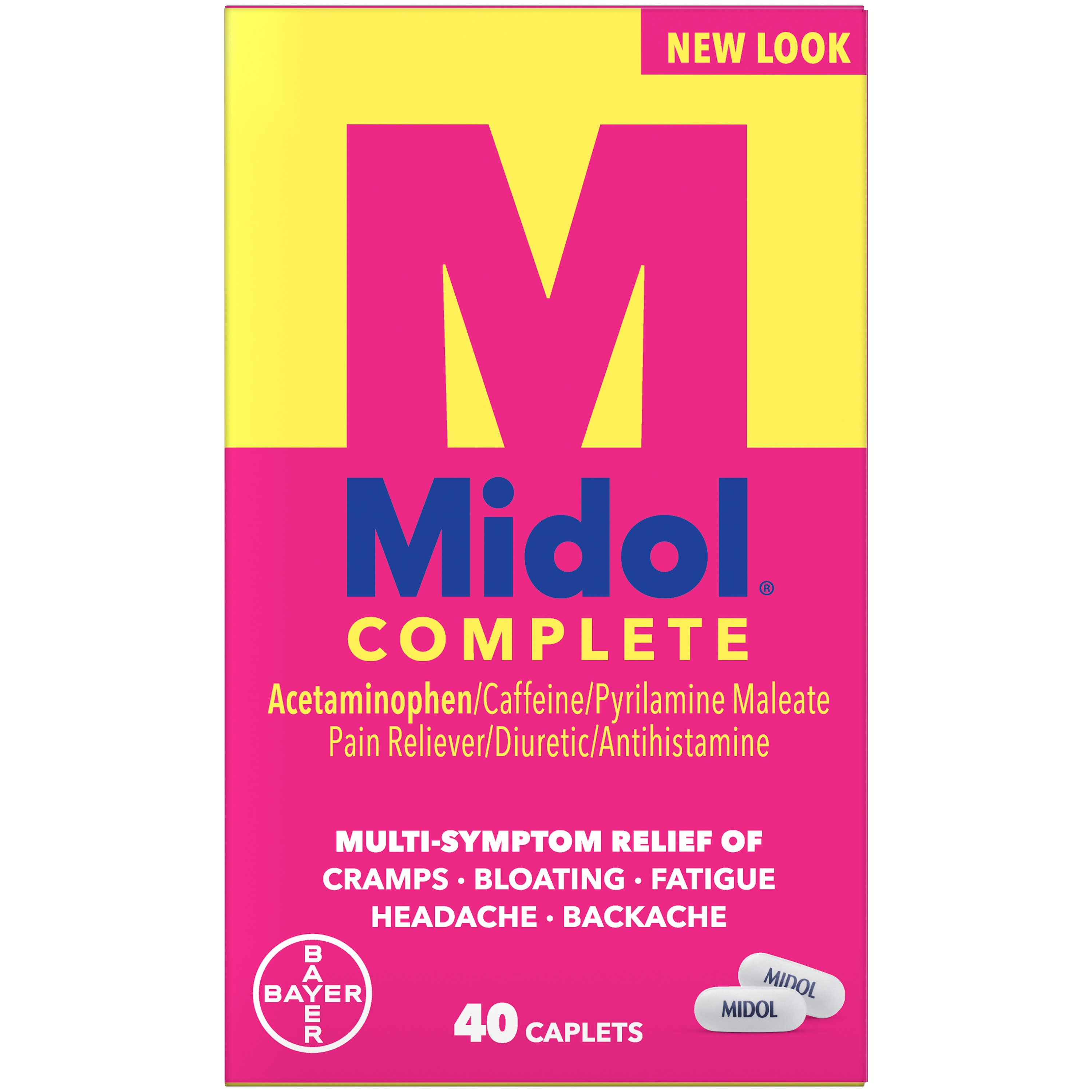 Midol Complete Menstrual Pain Relief Acetaminophen Caplets