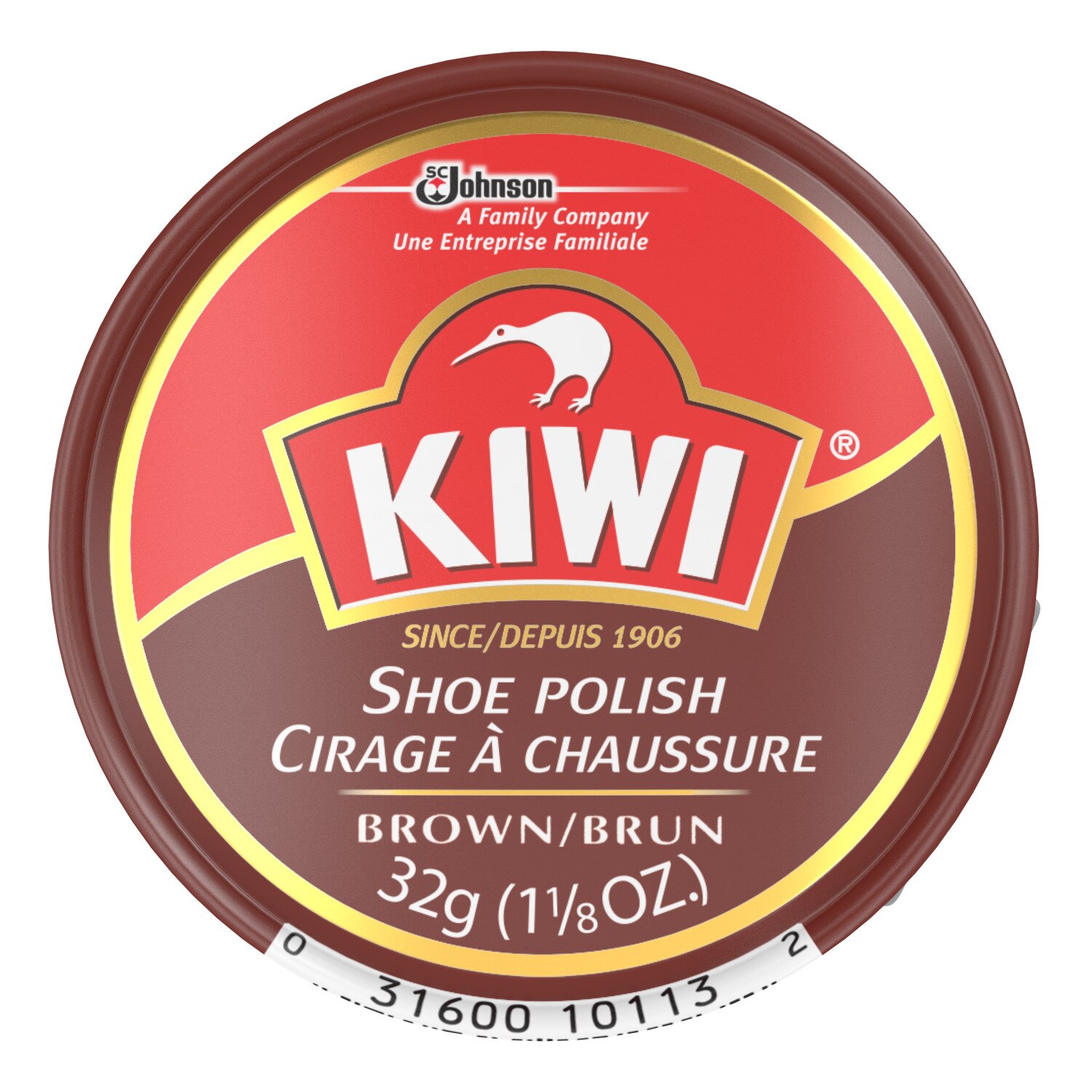 KIWI Paste Polish, Brown, 1.125 oz