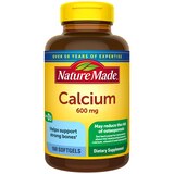 Nature Made Calcium 600 mg with Vitamin D3 for Bone Support, Softgels, 100 CT, thumbnail image 1 of 9