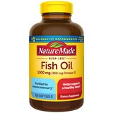 Nature Made Burp Less Omega 3 Fish Oil Supplements 1000mg, Omega 3 Supplement, Softgels, 150 CT, thumbnail image 1 of 9