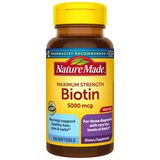 Nature Made Max Strength Biotin Softgels 5000 mcg, thumbnail image 1 of 9