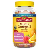 Nature Made Womens Multivitamin with Omega 3, Multivitamin Gummies for Women - Fruit Flavored, 150 CT, thumbnail image 1 of 9