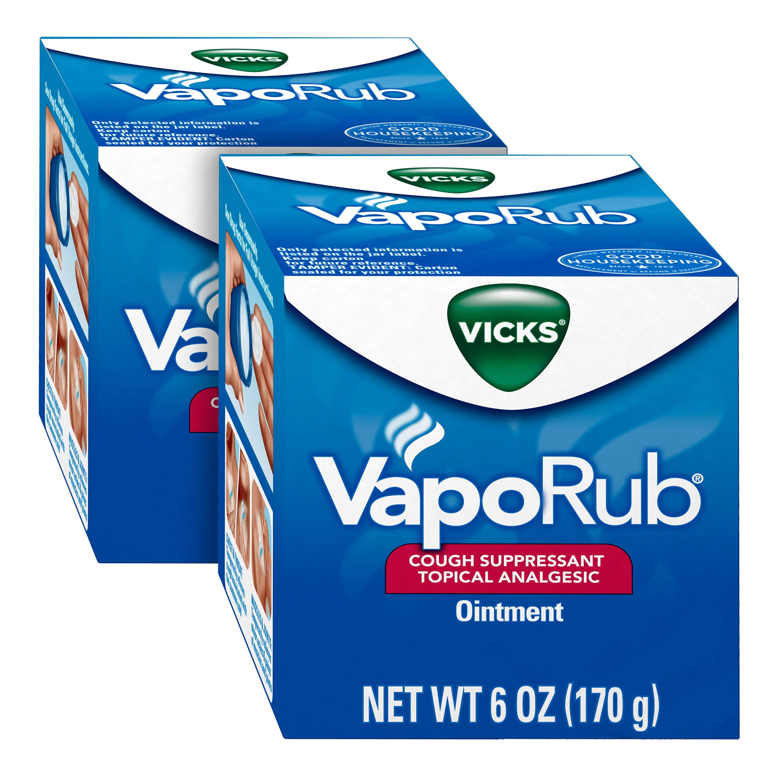 Vicks VapoRub Cough Suppressant Topical Analgesic Ointment