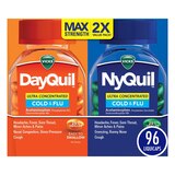 Vicks DayQuil & NyQuil Combo Pack, Ultra Concentrated Cold and Flu Medicine, Daytime & Nighttime LiquiCaps, 96 CT, thumbnail image 1 of 13