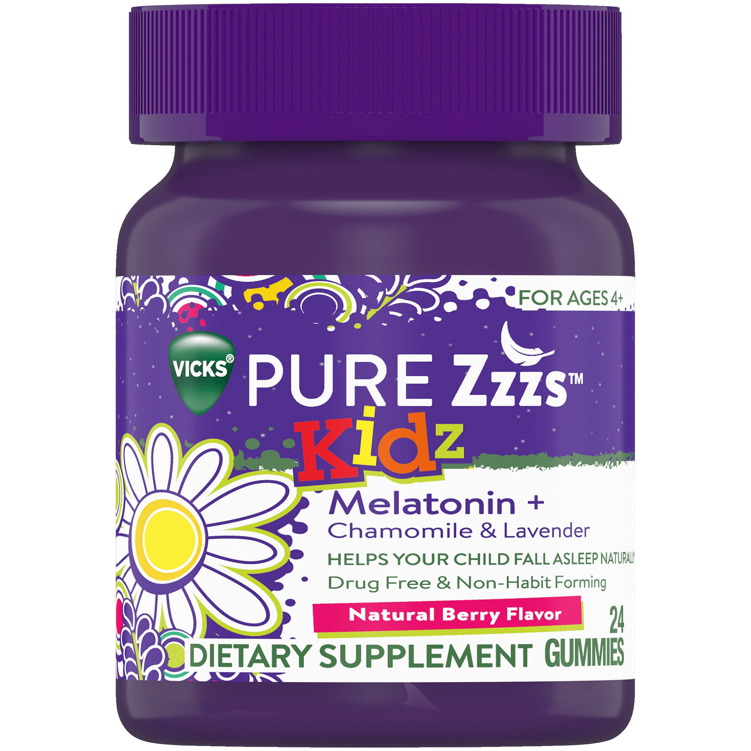 Pure Zzzs Kidz Melatonin + Chamomile & Lavender Gummies