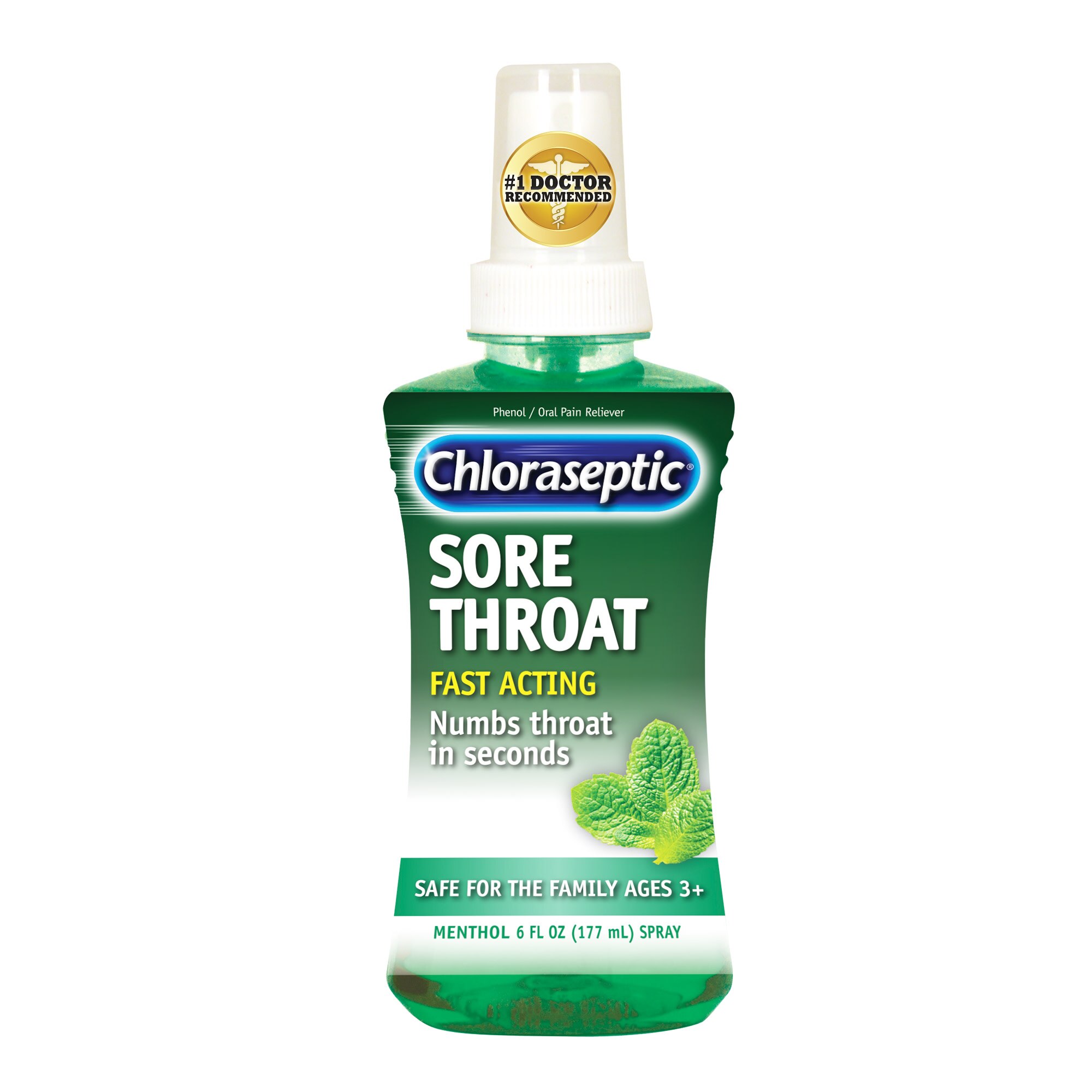 Chloraseptic Sore Throat Spray, Menthol, 6 OZ