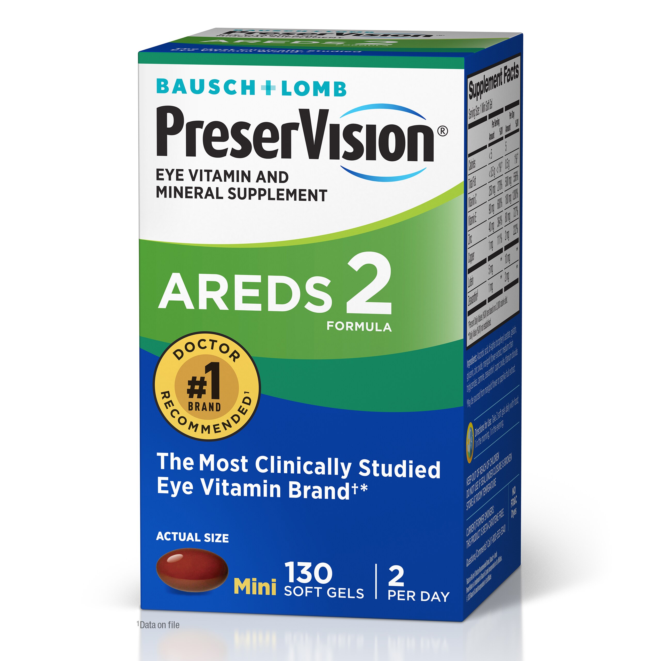 PreserVision Areds 2 Formula Eye Vitamin & Mineral Supplement Soft-Gels