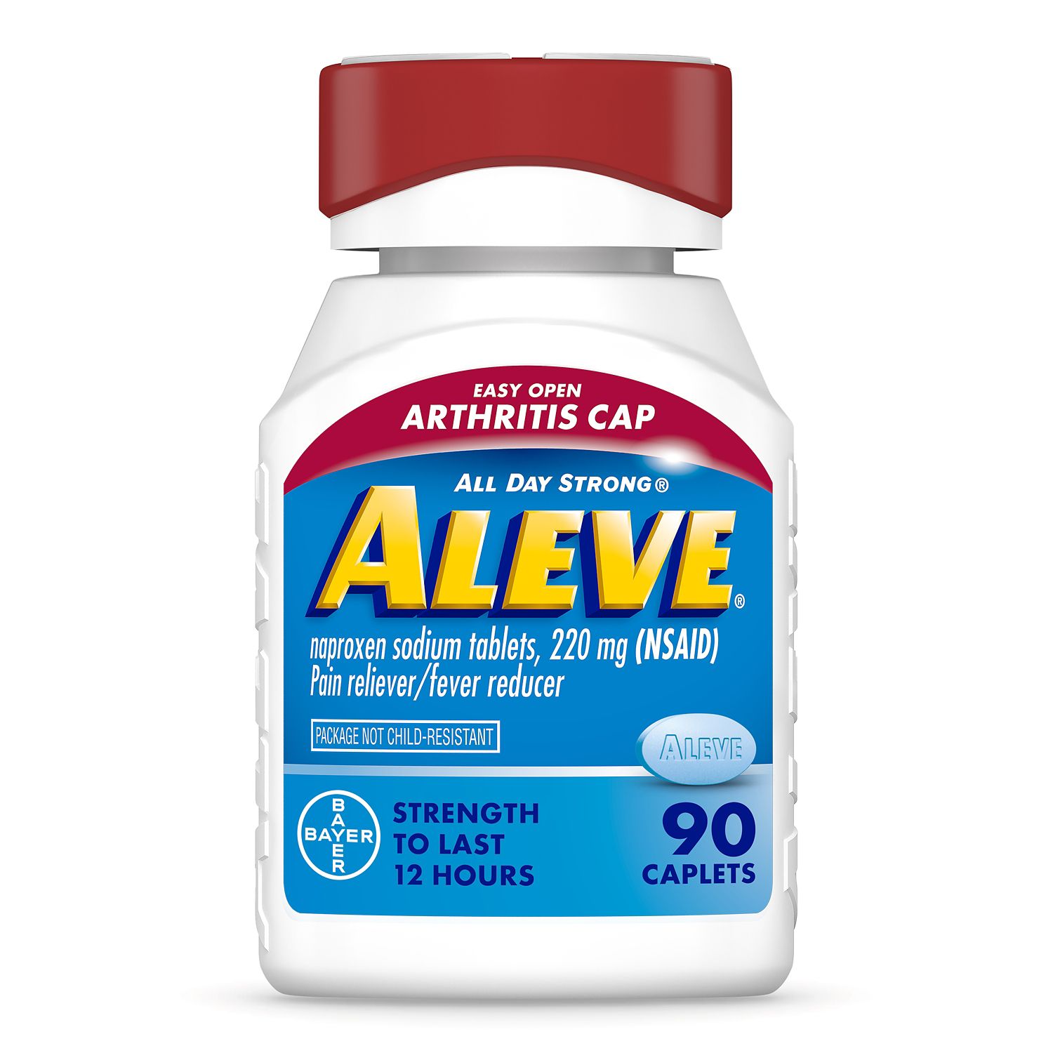 Aleve Easy Open Arthritis Cap Pain Relief Naproxen Sodium 220MG (NSAID) Caplets