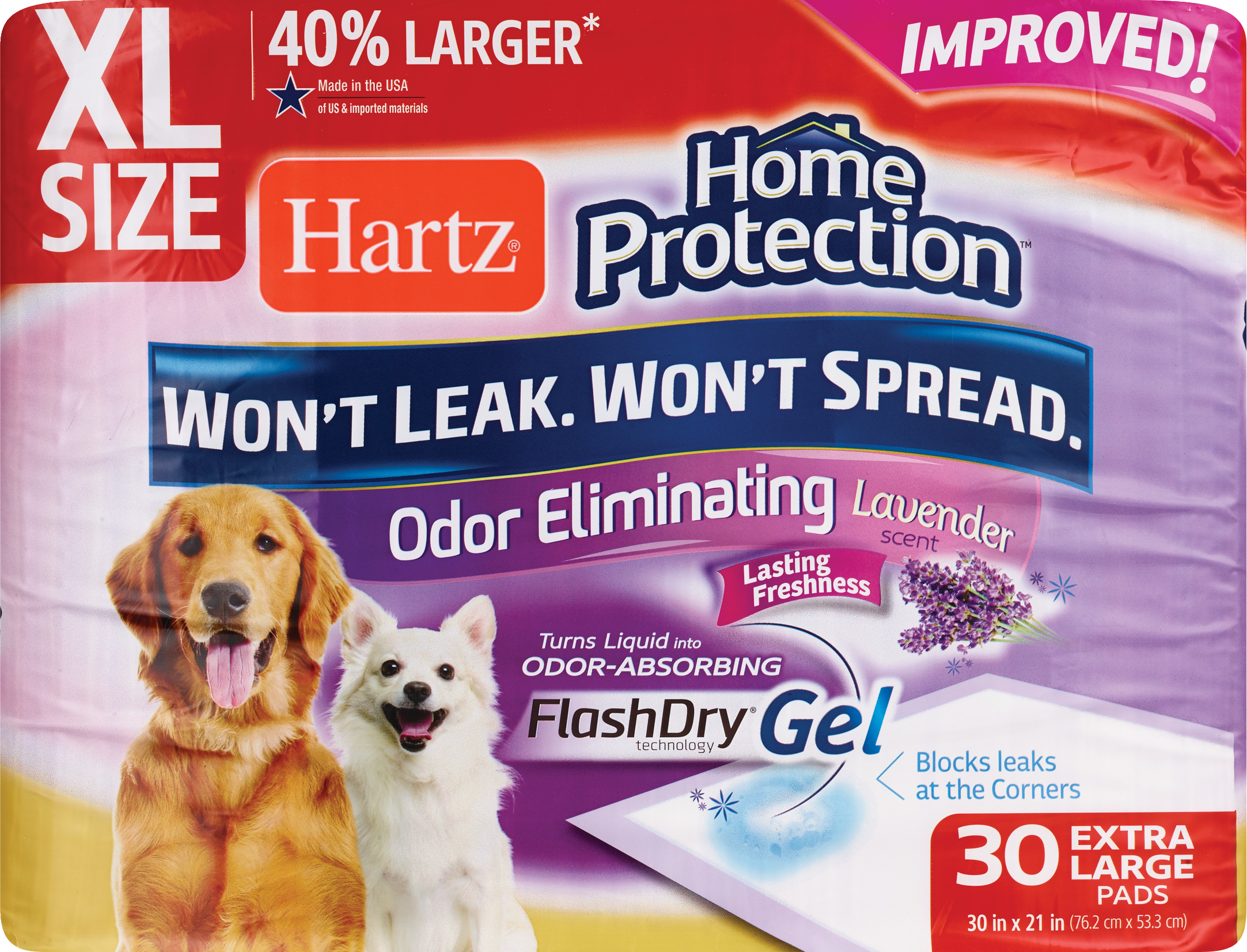 Hartz Home Protection Odor Elimination Pads, Extra Large, 30CT