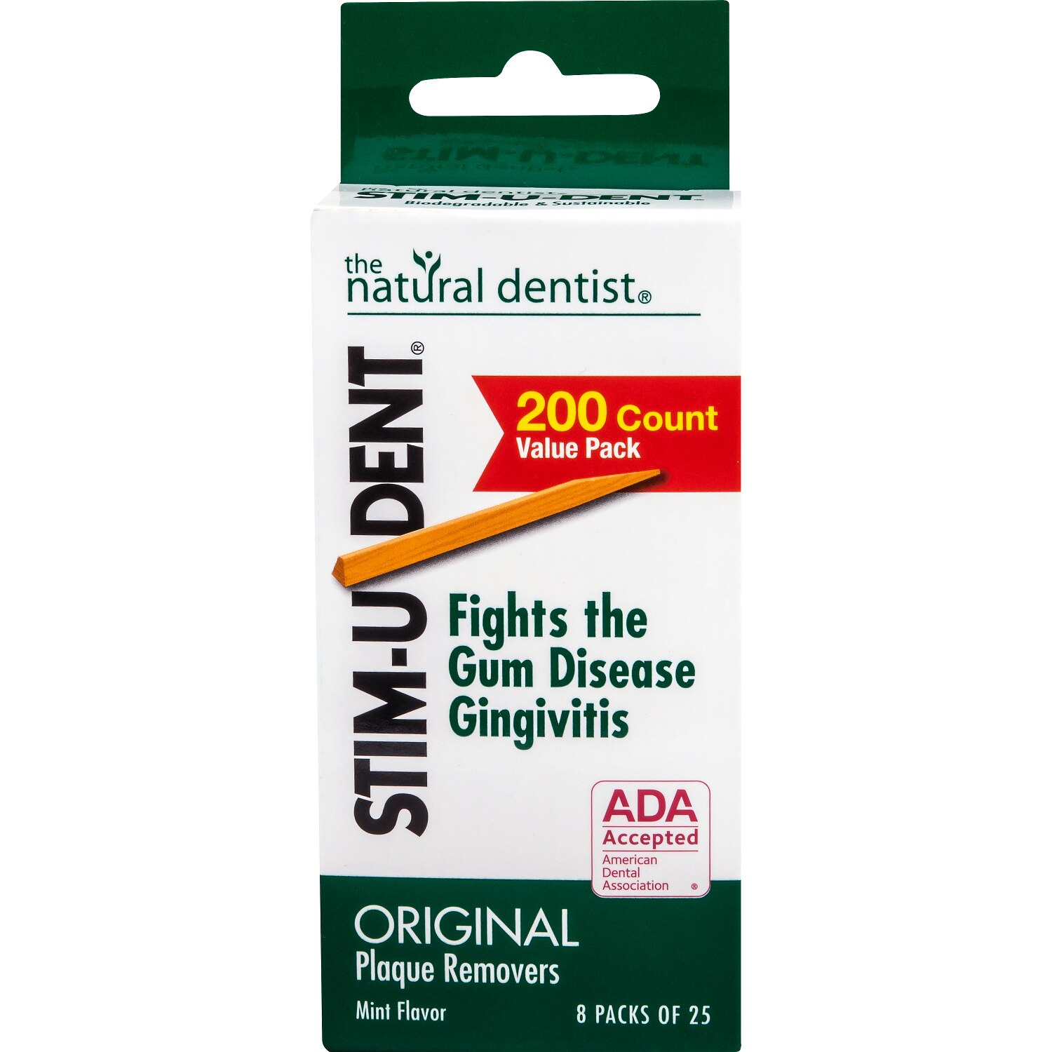 Stim-U-Dent Original Plaque Removers, Mint, 200 CT