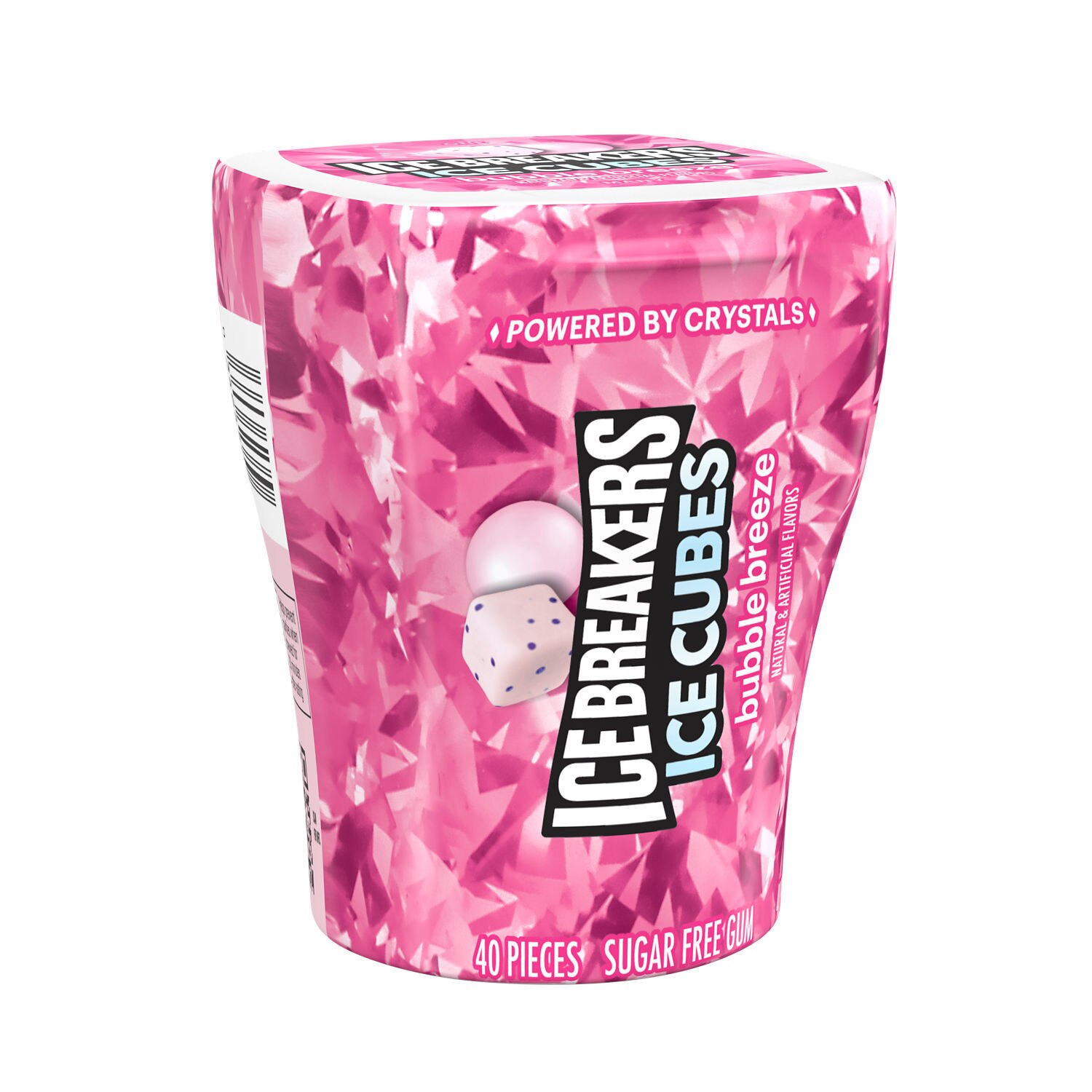 Ice Breakers Ice Cubes Bubble Breeze Sugar Free Gum, 40 ct, 3.68 oz