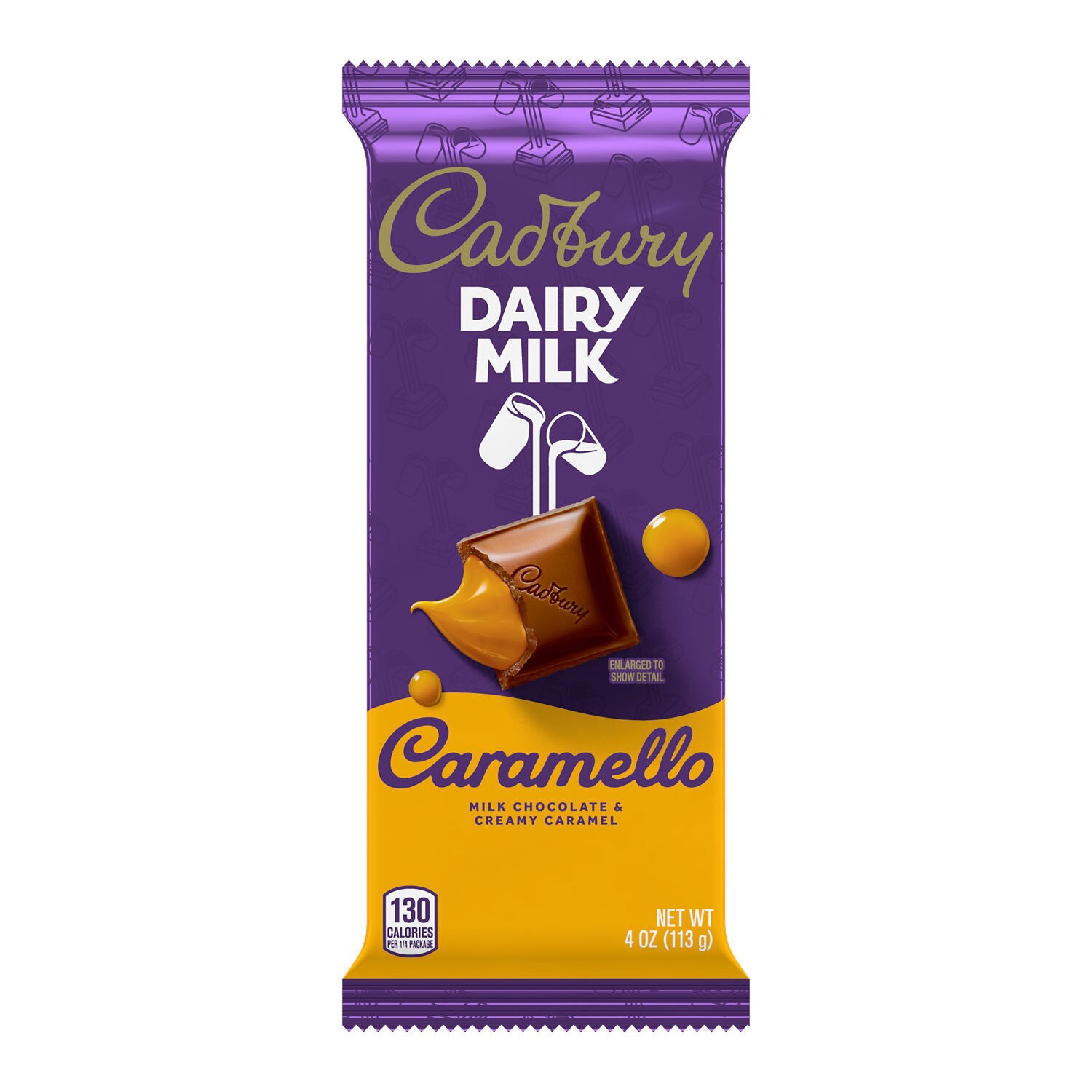 Cadbury Caramello Milk Chocolate & Creamy Caramel Bar, 4 oz