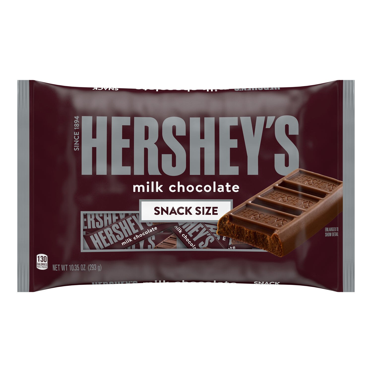 Hershey's, Milk Chocolate Snack Size, Candy Bars Bag, 10.35 oz