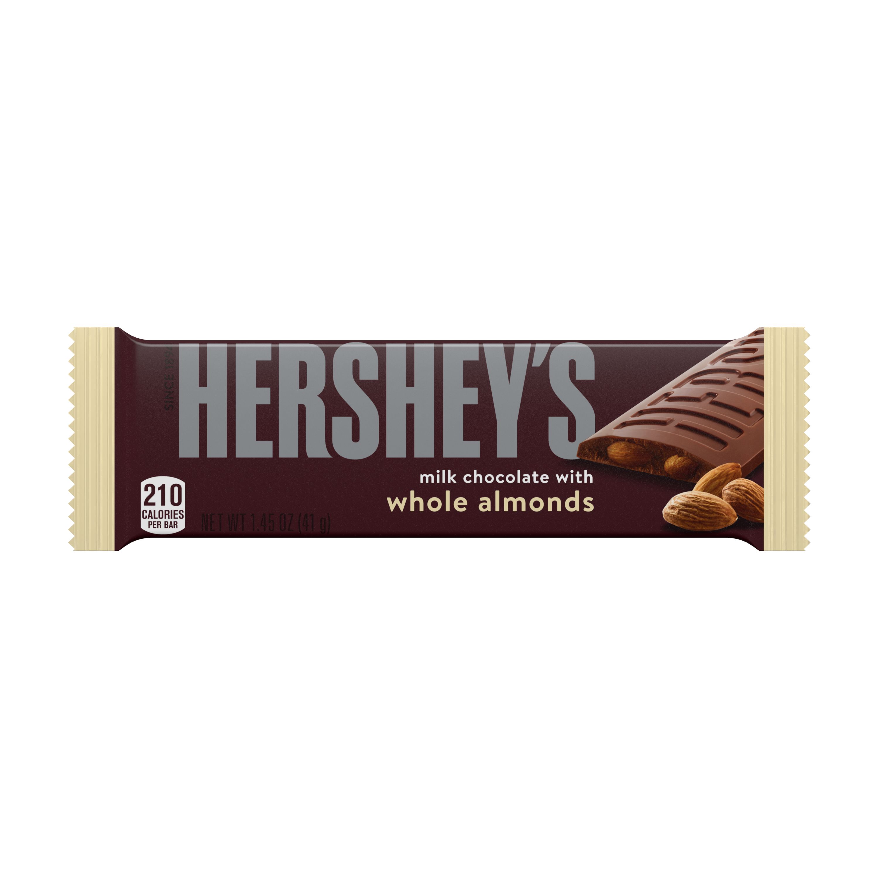 Hershey's Milk Chocolate with Almonds Candy Bar, 1.45 OZ