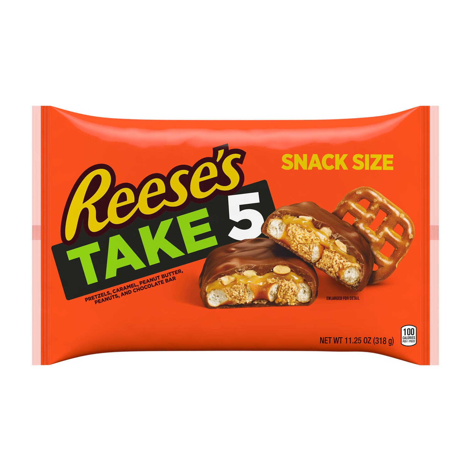 Reese's, Take 5 Pretzel, Peanut and Chocolate Snack Size, 11.25 oz