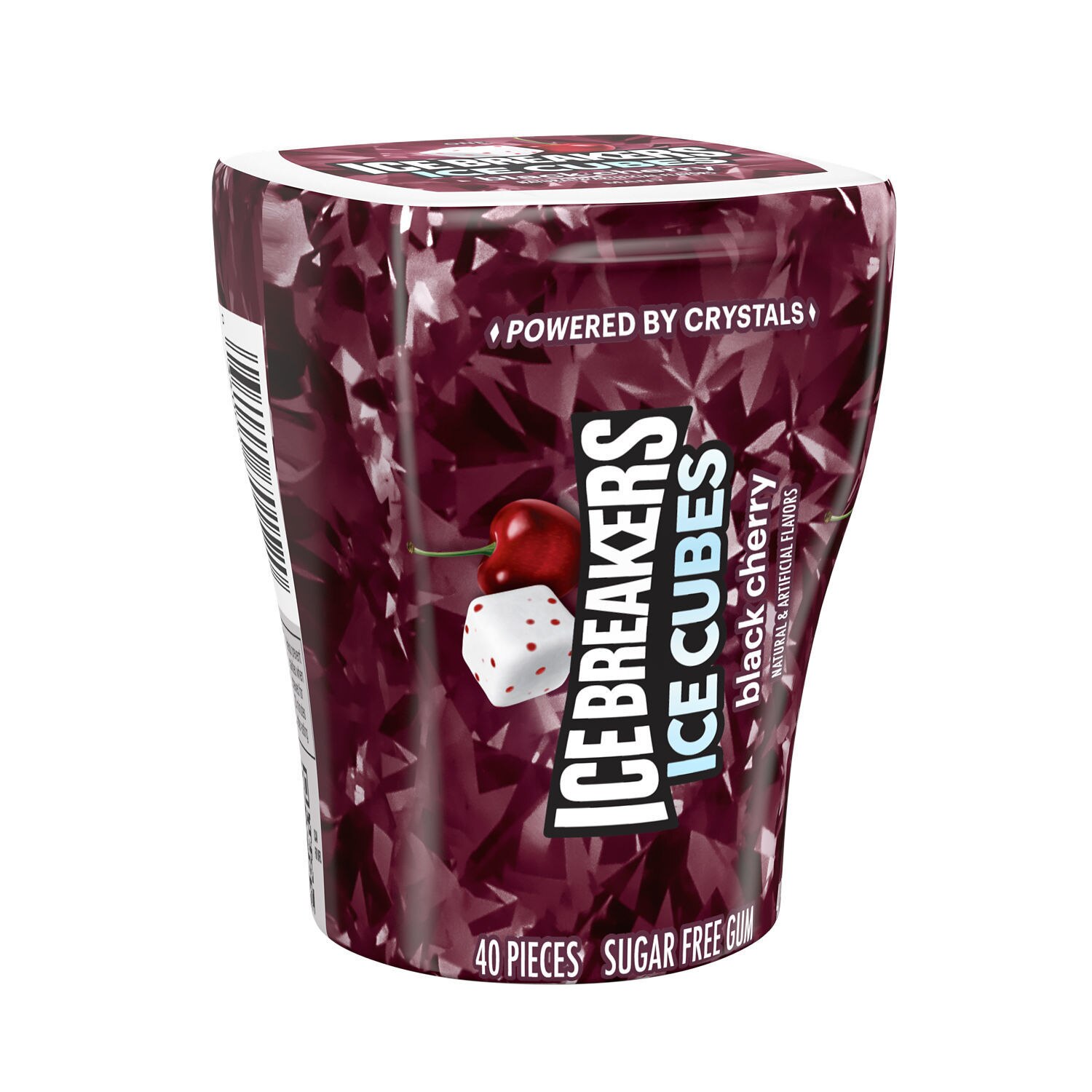 Ice Breakers Ice Cubes Sugar Free Black Cherry Gum, 40 ct, 3.24 oz