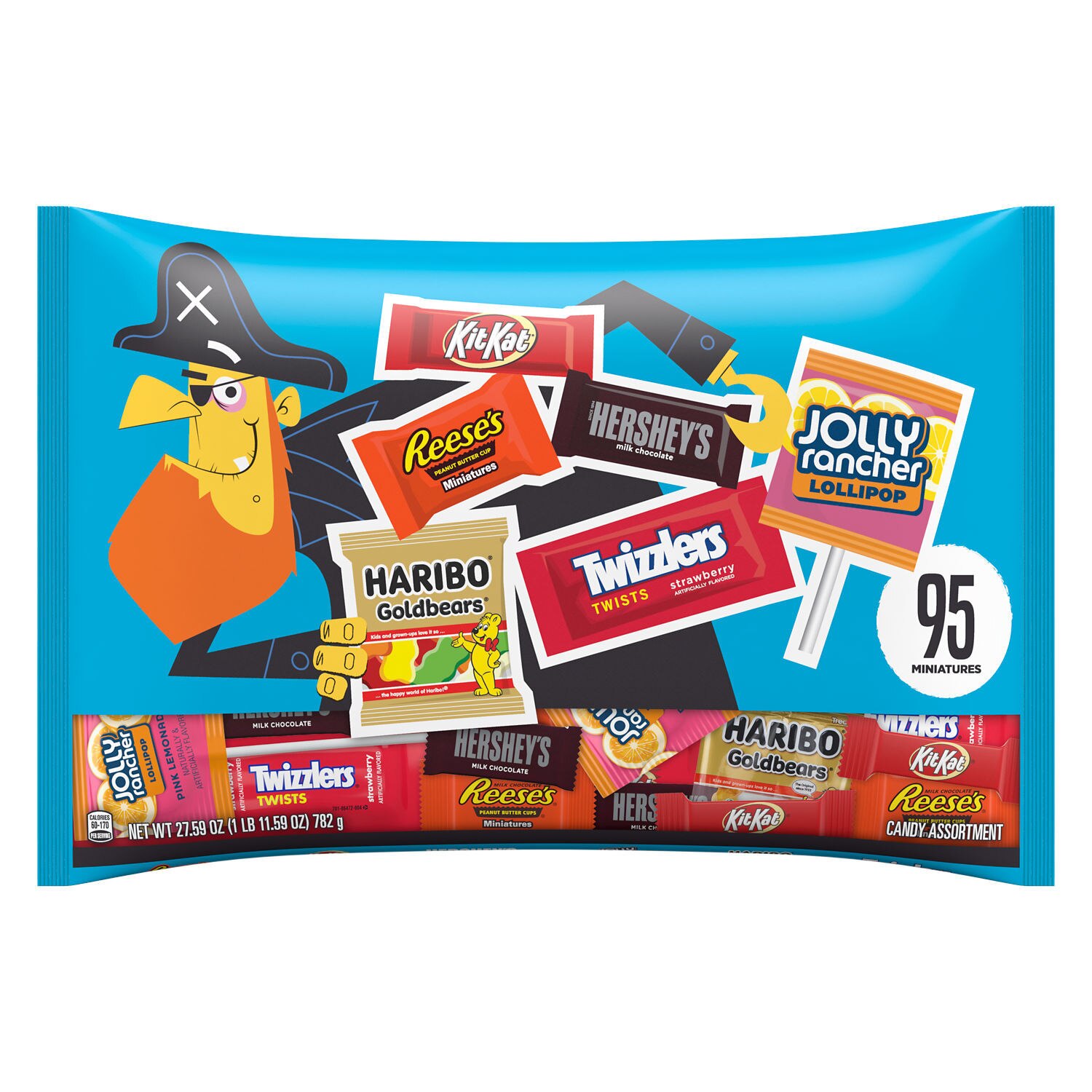 Hershey's, Assorted Flavored Halloween Candy Variety Bag, 75 ct, 23.36 oz