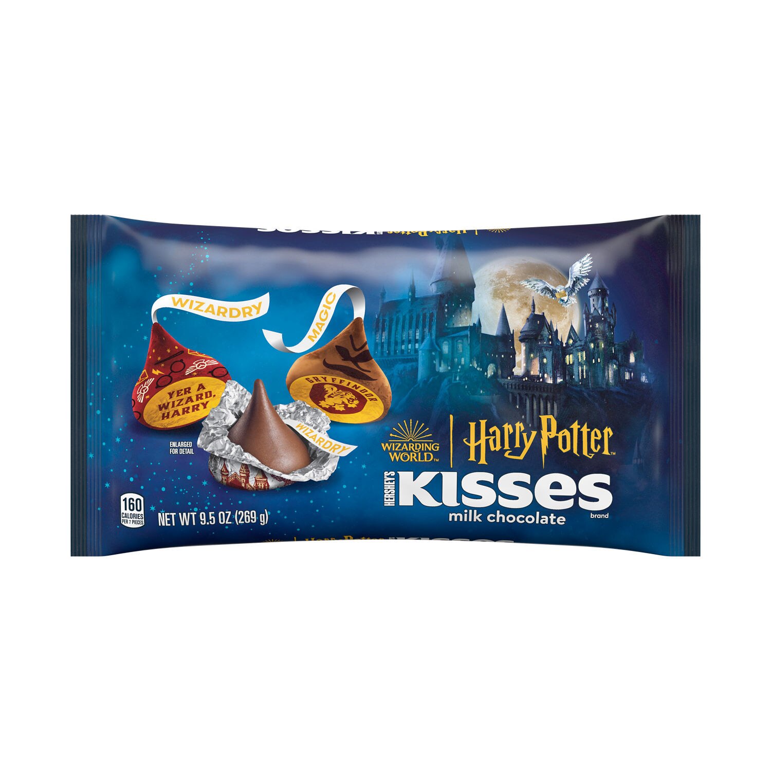 Hershey's Kisses, Milk Chocolate Harry Potter, Halloween Candy Bag, 9.5 oz