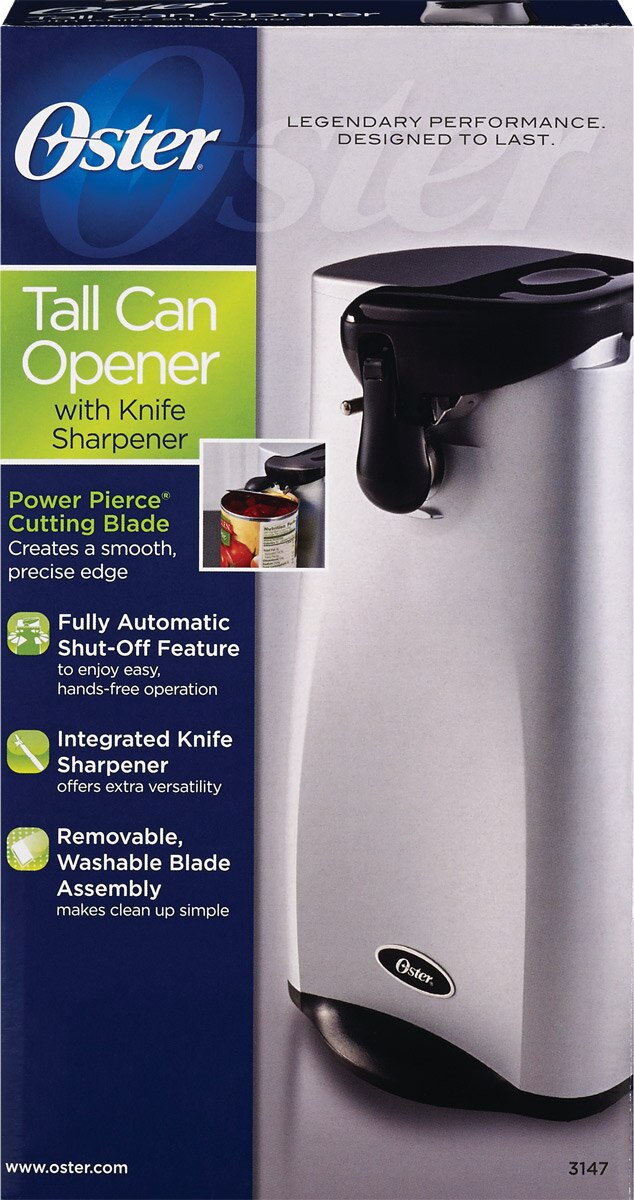 Oster Tall Can Opener with Knife Sharpener