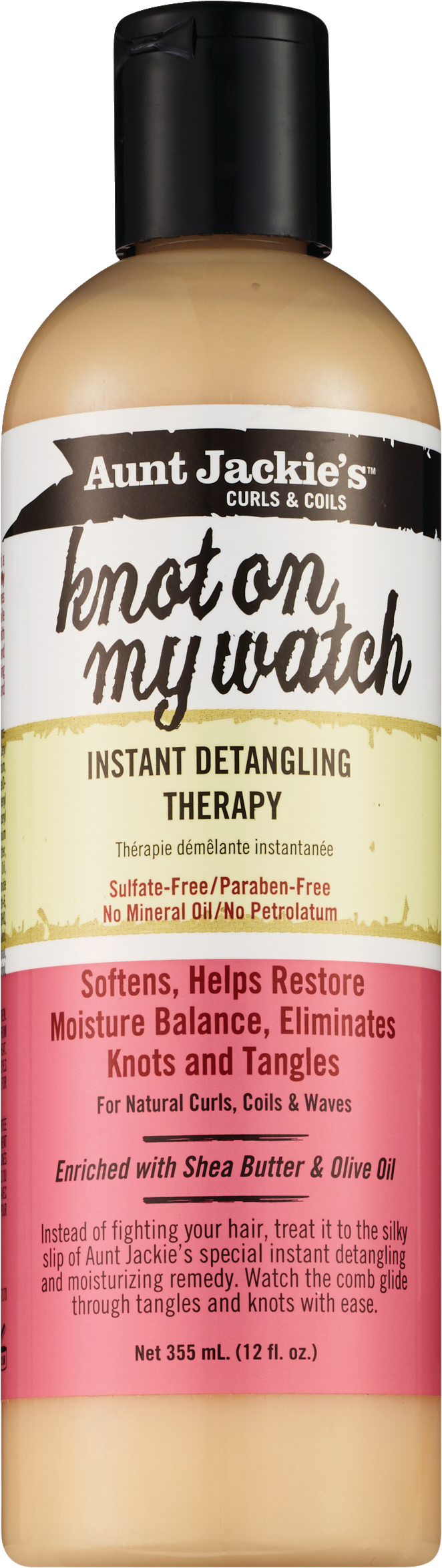 Aunt Jackie's Knot On My Watch Instant Detangling Therapy, 12 OZ