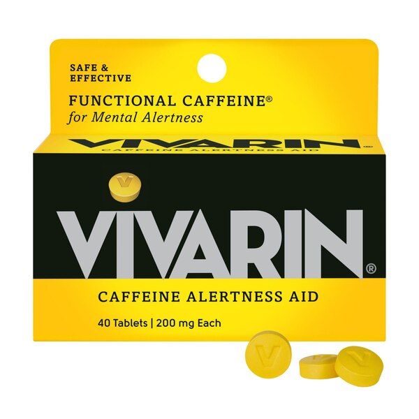 Vivarin Caffeine Alertness Aid 200 MG Tablets, 40 CT