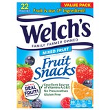 Welch's Mixed Fruit Flavored Fruit Snacks Pouches, 22 ct, 19.8 oz, thumbnail image 1 of 1