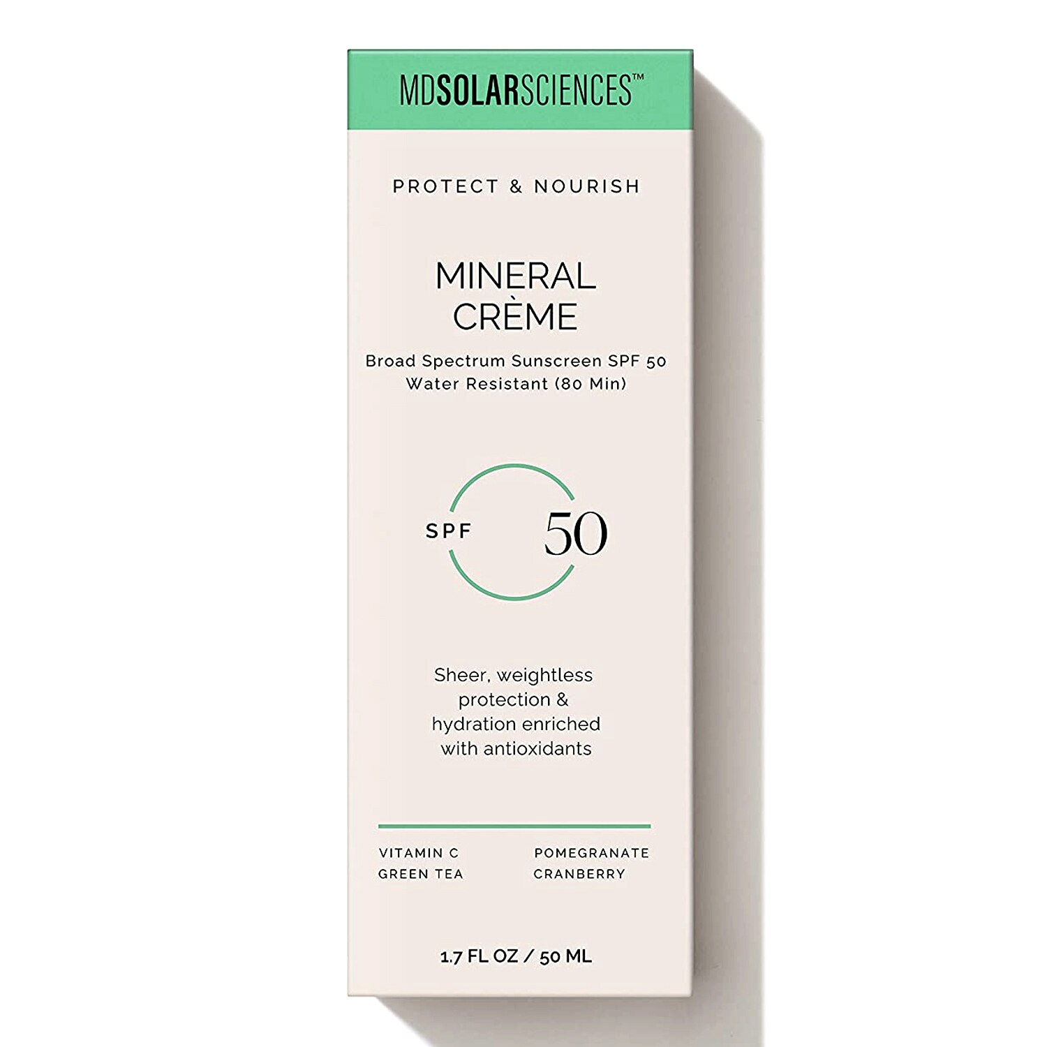 MDSolarSciences Mineral Creme SPF 50 Sunscreen, 1.7 OZ