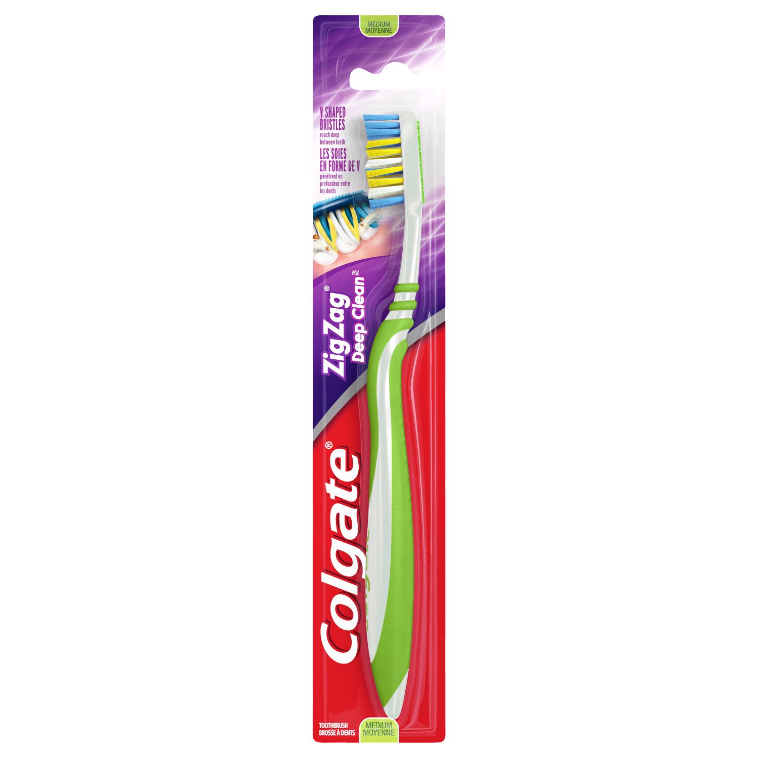 Colgate Zig Zag Deep Clean Toothbrush, Medium