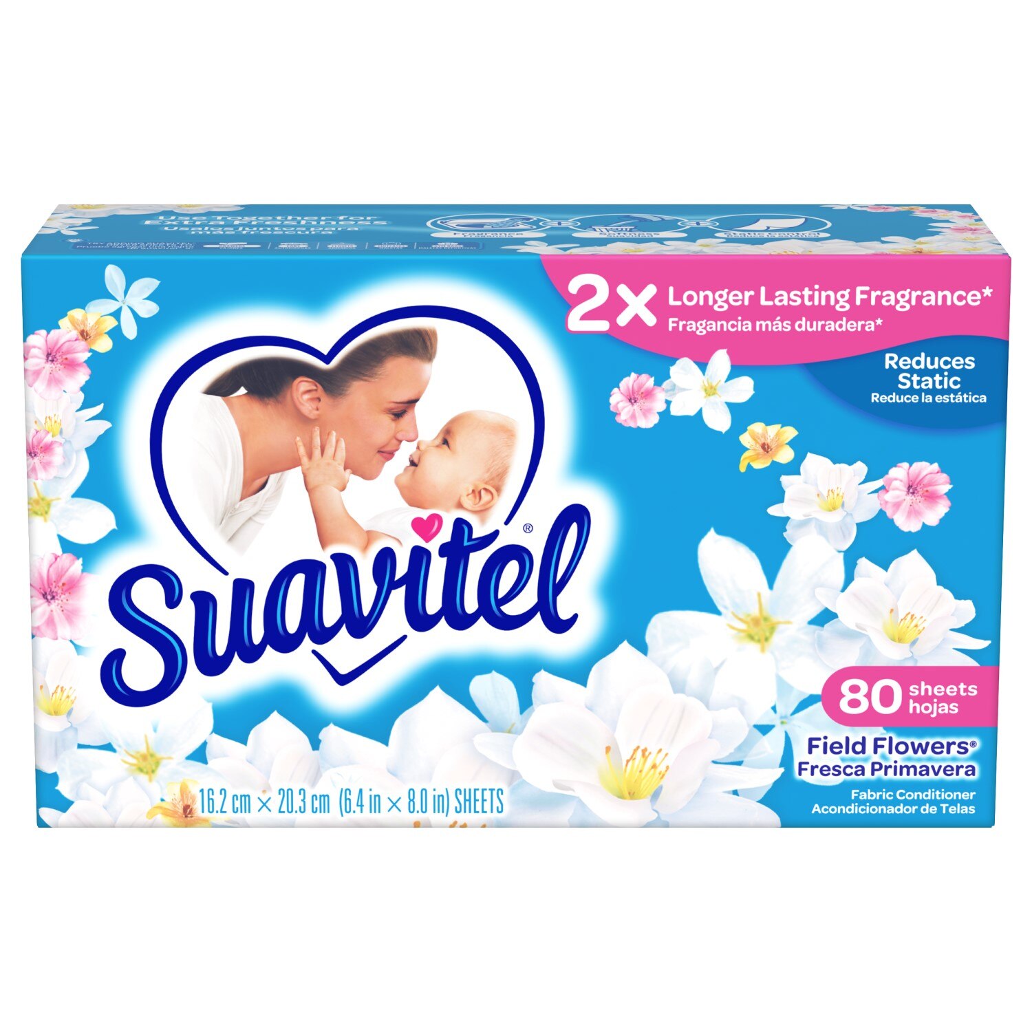 Suavitel Fabric Conditioner Sheets Field Flowers