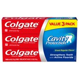 Colgate Cavity Protection Toothpaste with Fluoride, Great Regular Flavor - 6 Ounce, 3 pack, thumbnail image 1 of 3