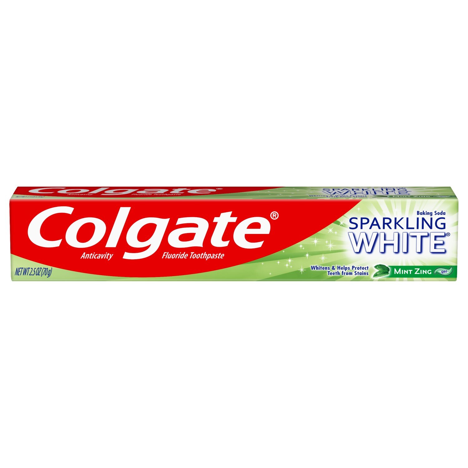 Colgate Sparkling White Whitening Toothpaste, Mint Zing, 2.5 OZ