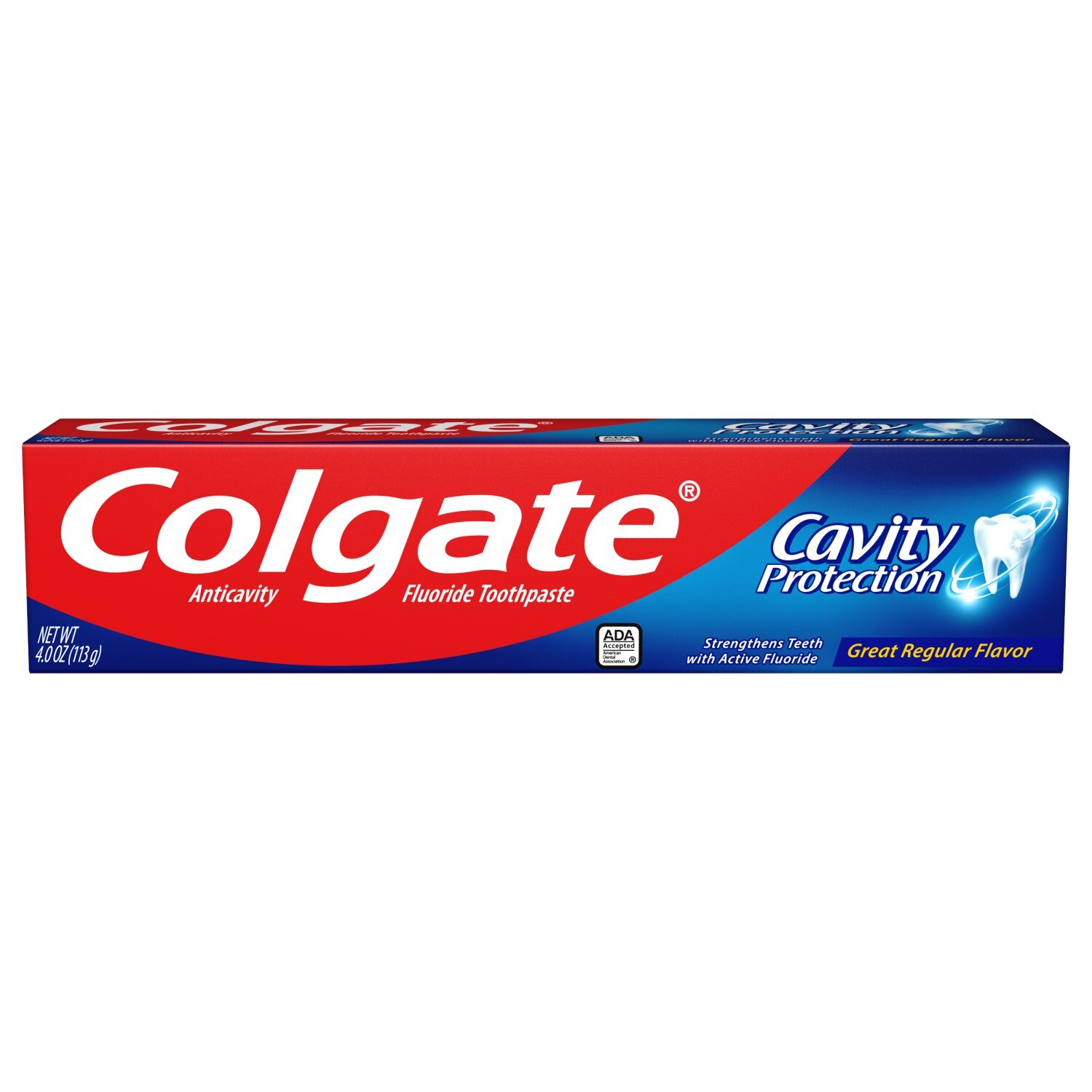 Colgate Cavity Protection Fluoride Toothpaste, Great Regular Flavor