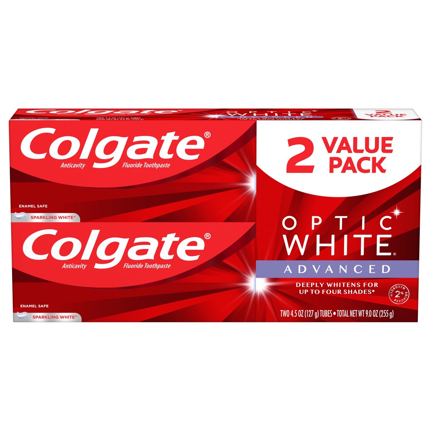 Colgate Optic White Advanced Teeth Whitening Toothpaste