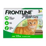 FRONTLINE Plus For Cat & Kitten Flea & Tick Spot Treatment, 3 ct, thumbnail image 1 of 3