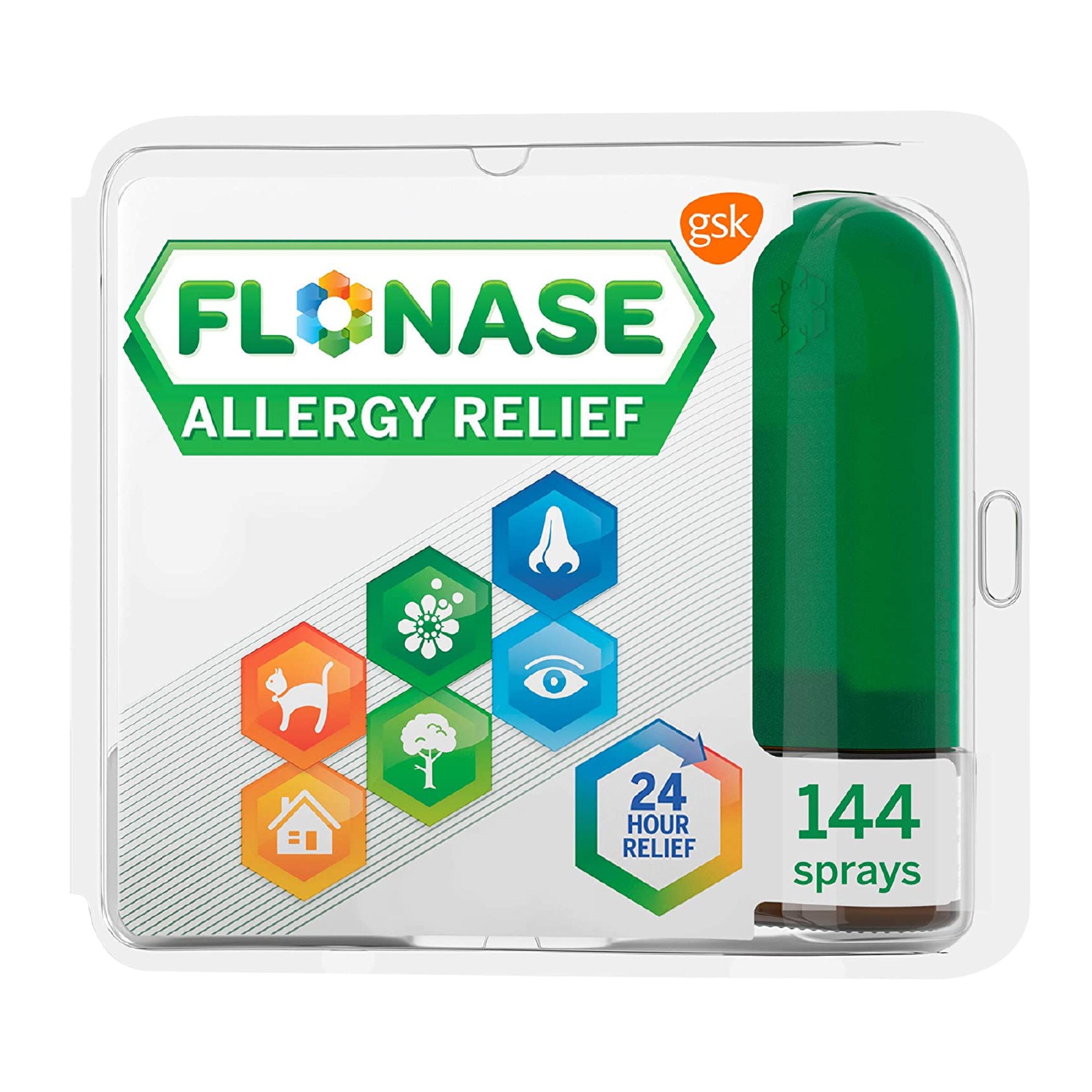 Flonase Non-Drowsy 24HR Allergy Relief Spray, 50mcg Flucticasone Propionate