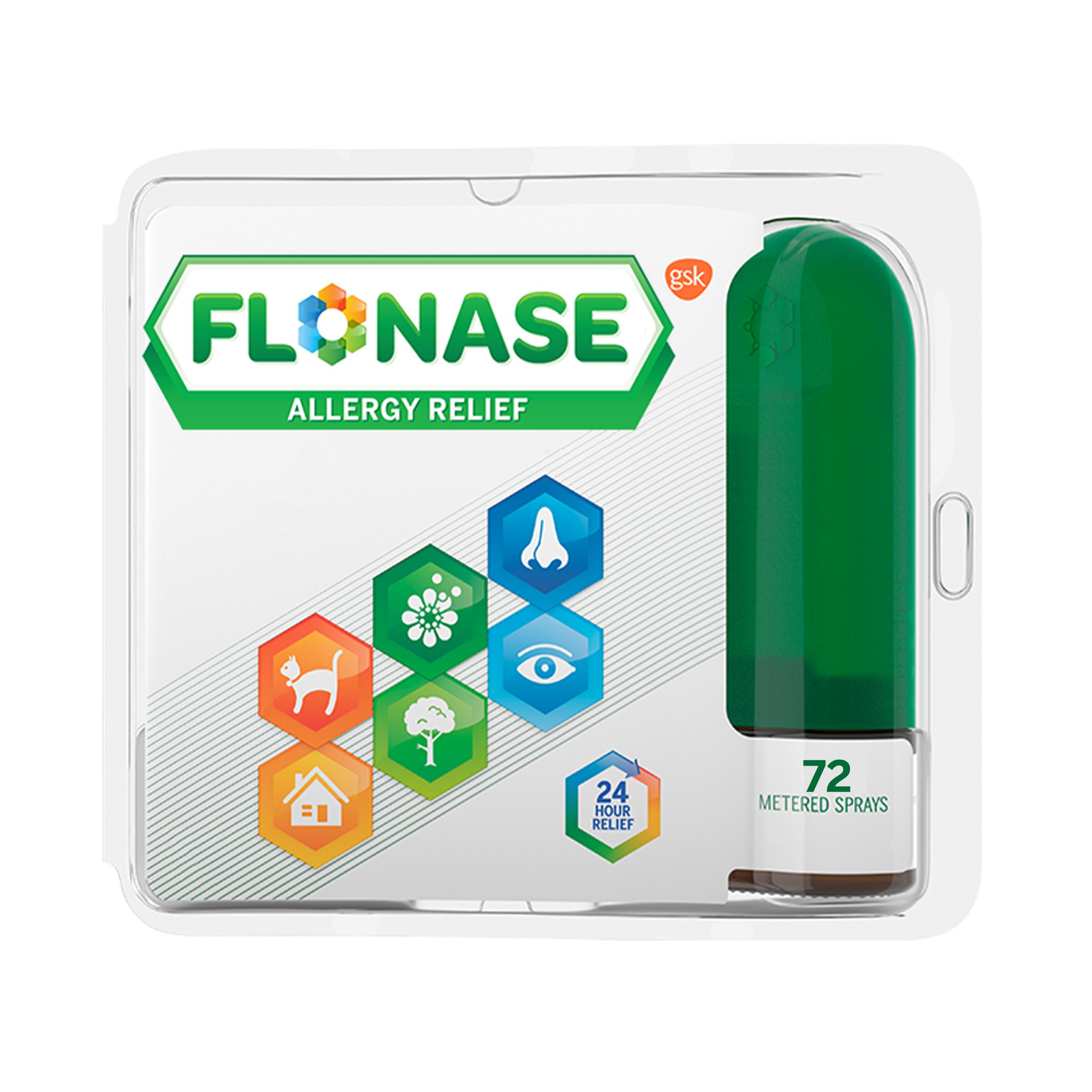 Flonase Non-Drowsy 24HR Allergy Relief Spray, 50mcg