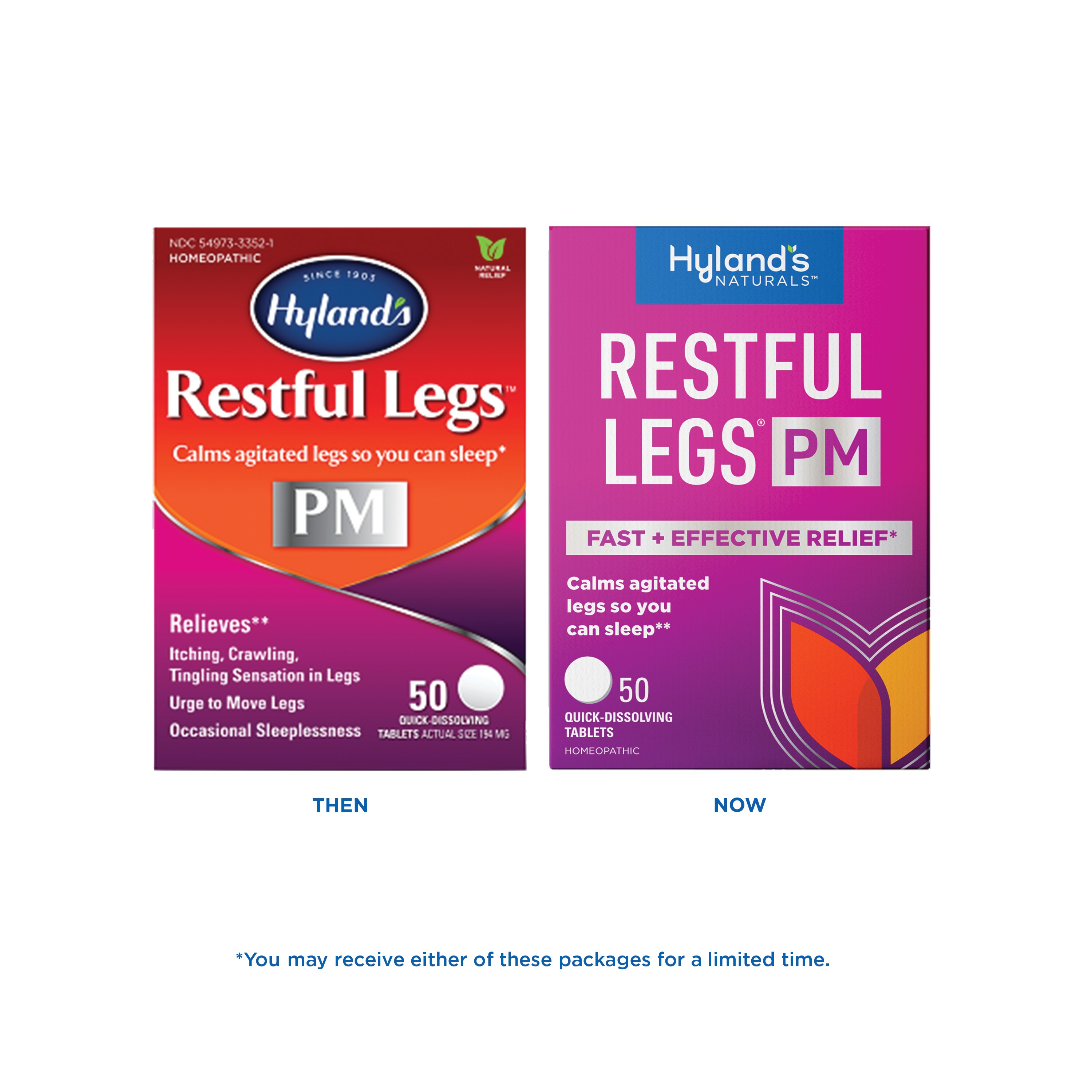 Hyland's Naturals Restful Legs PM Quick-Dissolving Tablets, 50 CT