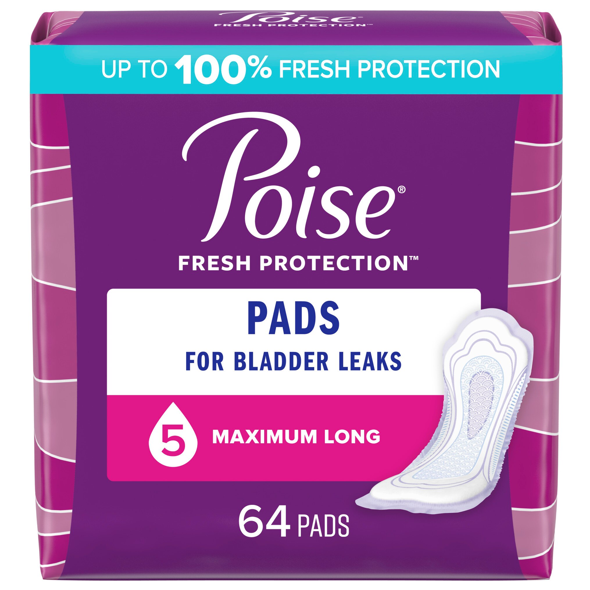 Poise Incontinence Pads Maximum Absorbency