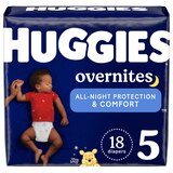 Huggies Overnites Diapers, thumbnail image 1 of 9